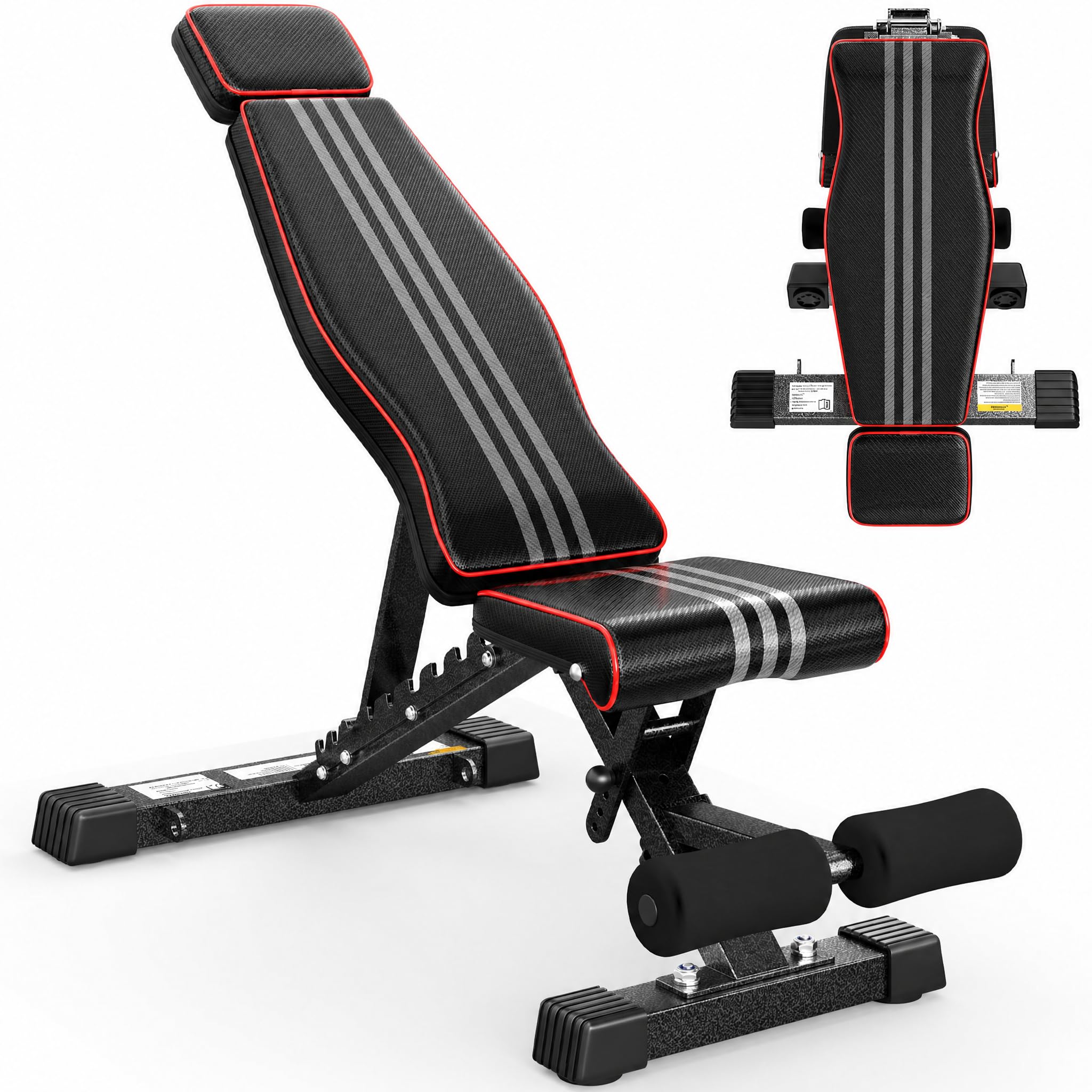 YOLEO 880-1980LBS ASTM-Certified All in One Weight Bench Set Home Strength