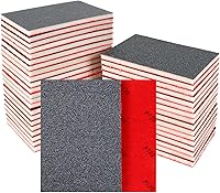 Pukamam 24PCS Sanding Sponge 80-3000 Grit Wet Dry Sandpaper Blocks - Washable Reusable for Wood Metal Drywall Finishing