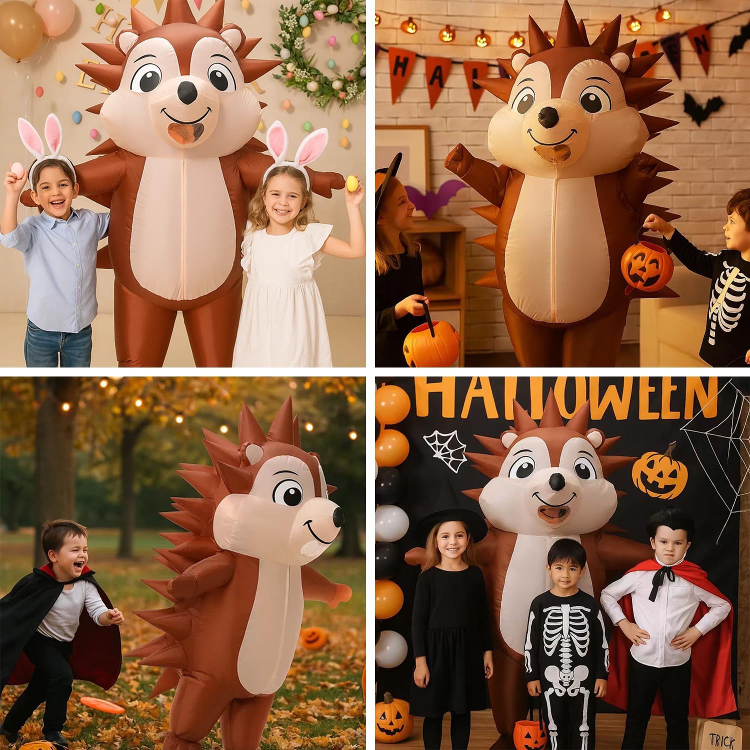 CHOIEO Halloween Inflatable Costume for Adult, Funny Blow Up Animal Costume, Ride-On or Full Body Suit - Image 7