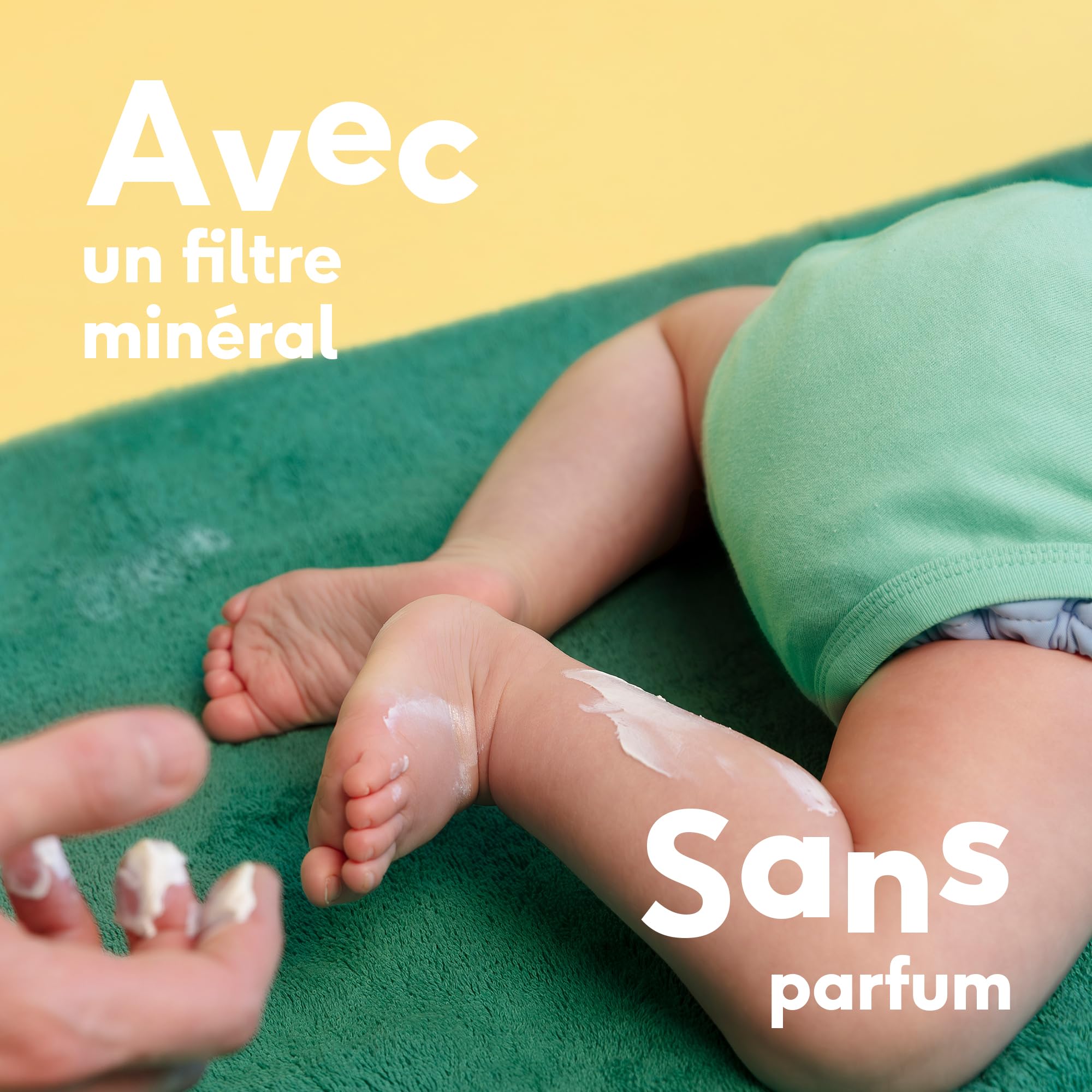Naïf - Crème solaire minérale - pour bébé et enfant - 0% de parfum - SPF 50 - Protection UVA et UVB - Résistant à l'eau - Testé dermatologiquement - Sans microplastiques - 100 ml