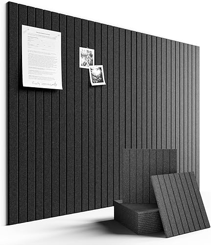 Miniatura 79 de FLUXYNARA - Tablero de anuncios de fieltro 48 x 36 pulgadas, alternativa al corcho, paquete de 12, 70 lengüetas adhesivas, panel de pared grueso