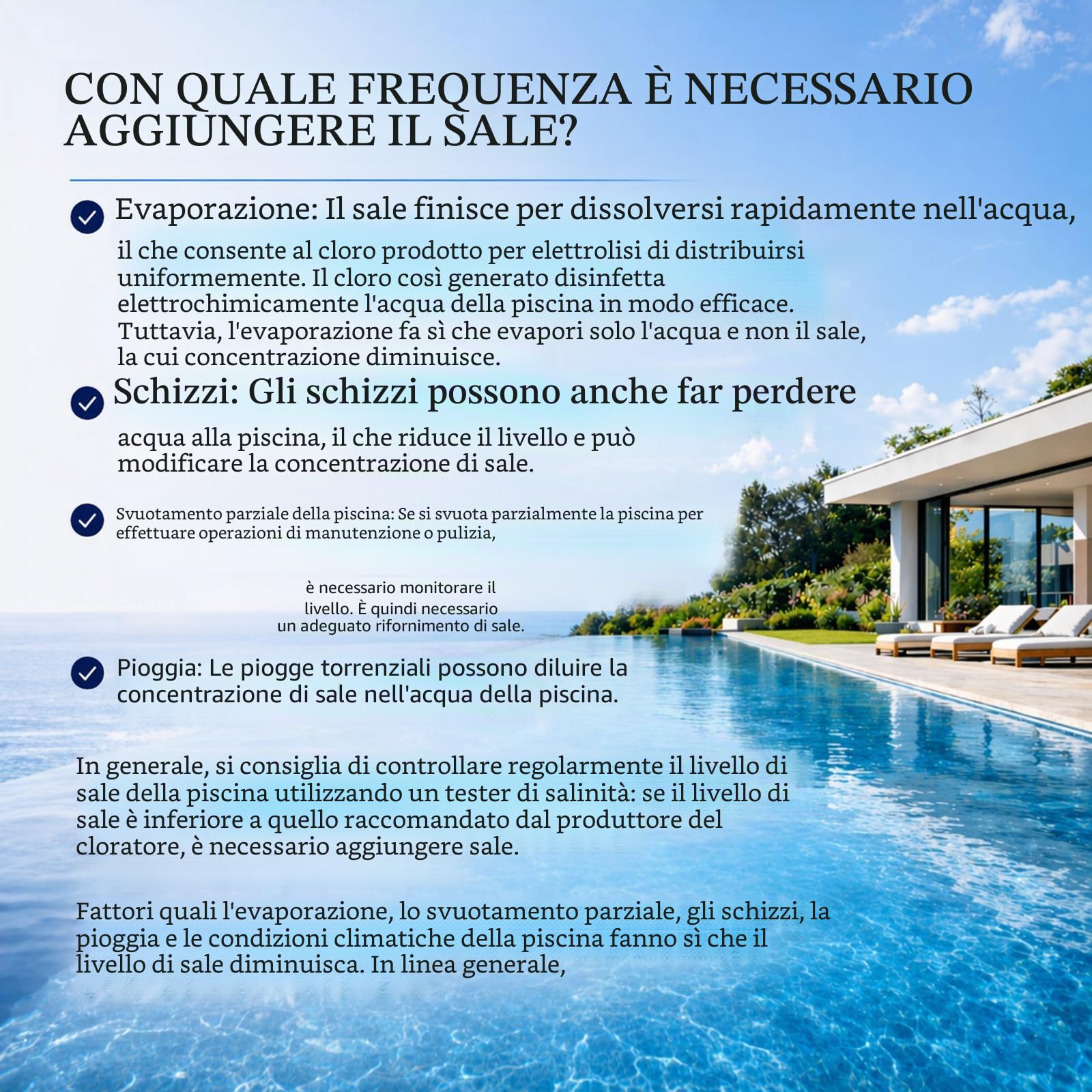 Llofer - Sacco di sale fine per piscina (25 kg di velocità)