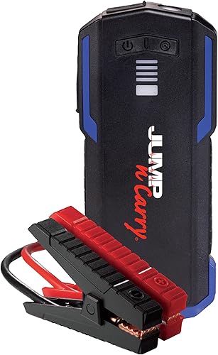Clore Automotive JNC345 Jump-N-Carry 3000A Arrancador de litio de 12 voltios para motores de gasolina de hasta 10.0 litros y diésel de 10.0 litros