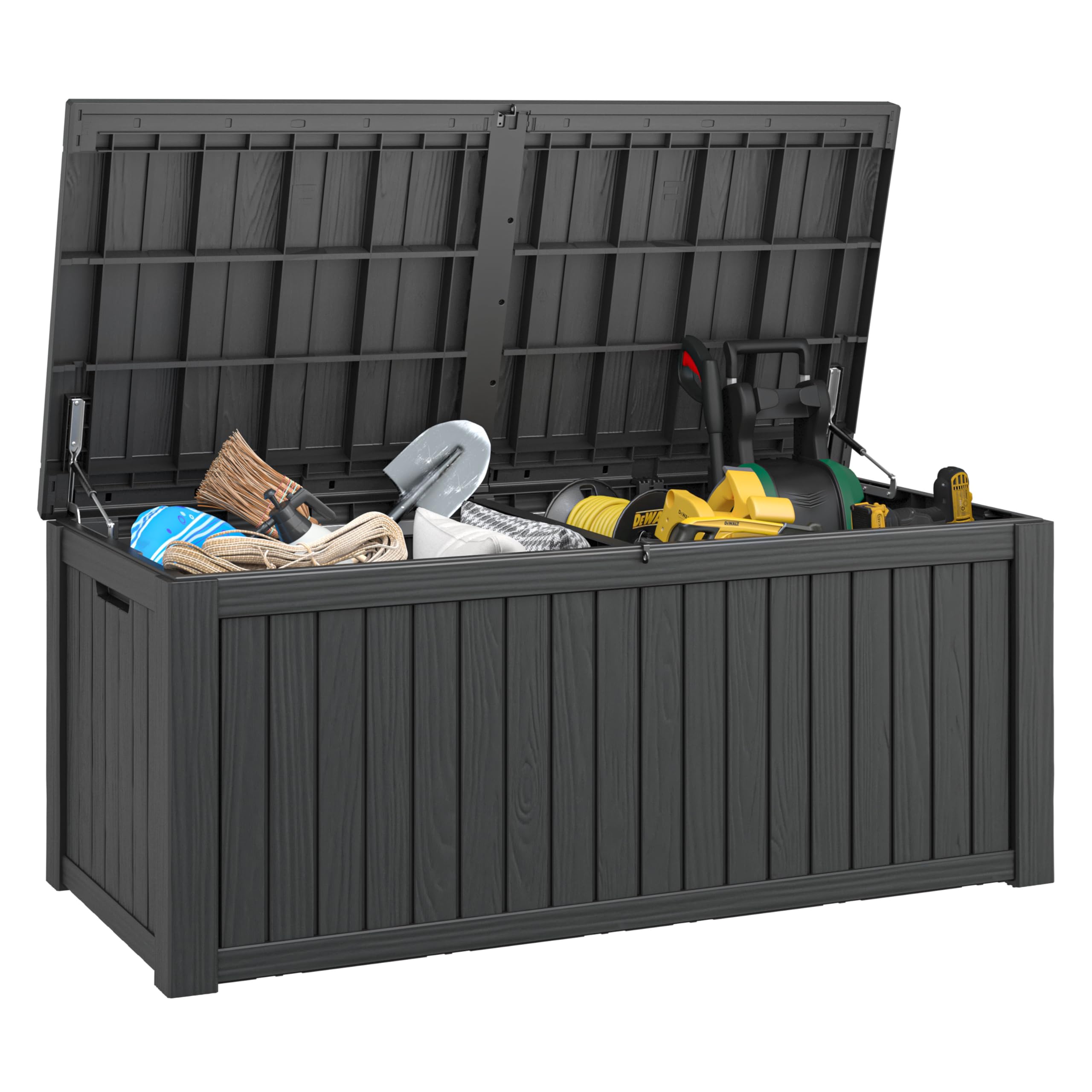 Outdoor Storage Box Waterproof, 180 Gallon Deck Box for Patio Storage