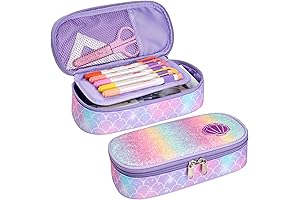 Bagseri Girls Pencil Case: A Magical Mermaid Realm for Stationery