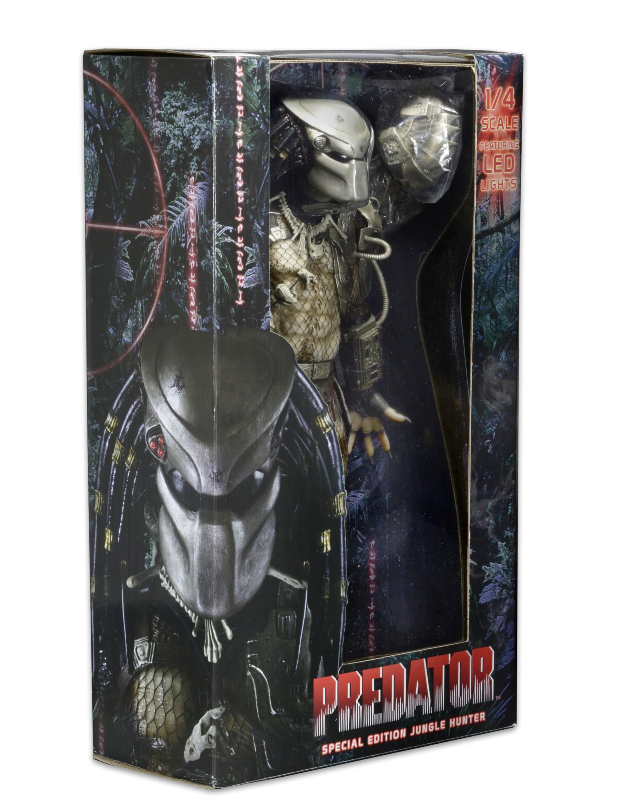NECA - Jungle Hunter Predator con luz, Figura de 45 cm, Predator (NEC0NC51527)