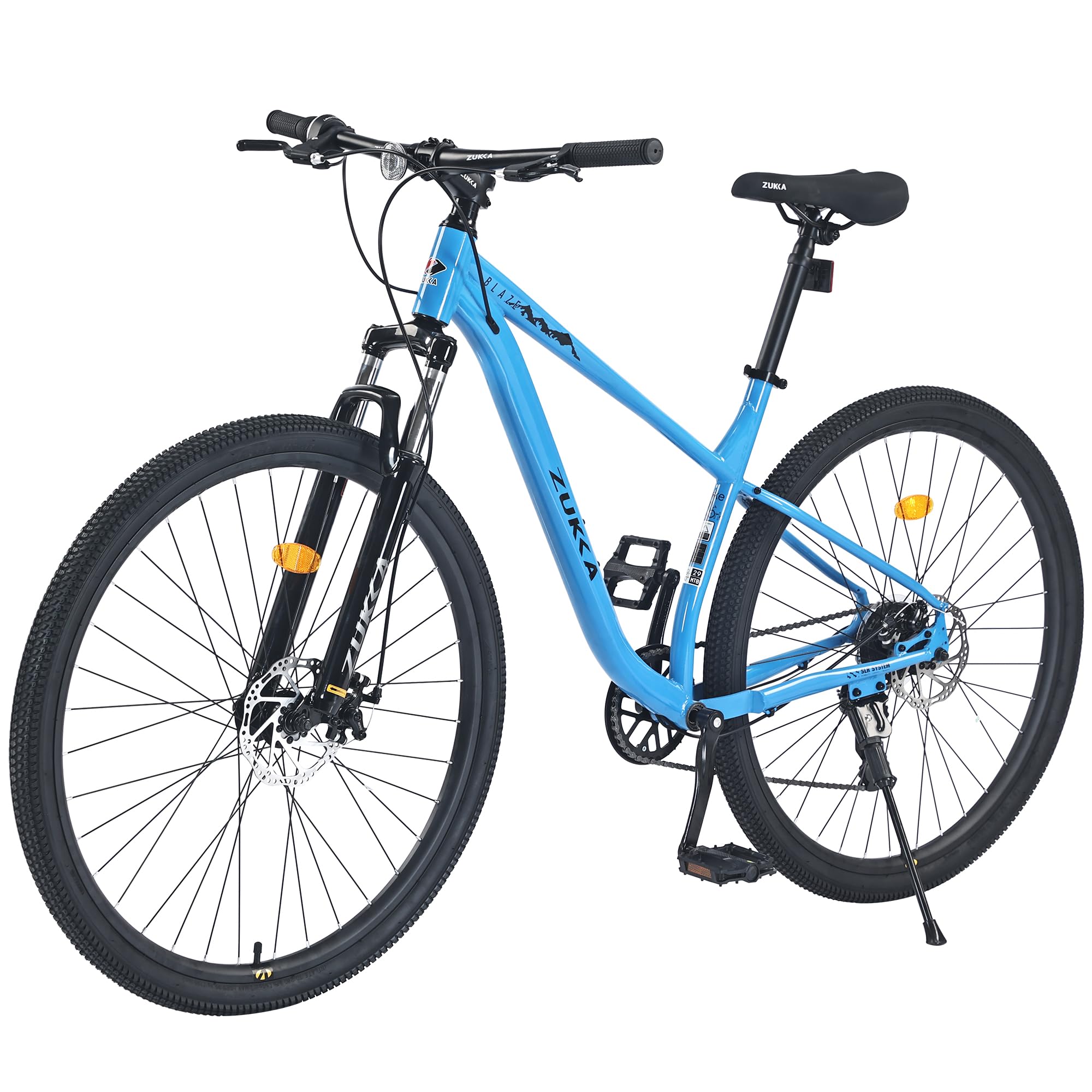 BALINGE Front Suspension Hardtail Mountain Trail Bike 29 Inch Wheels, Mountain Bike, Adult Bicycle with 8/Single Speed Dual Disc Brake Commuter City
