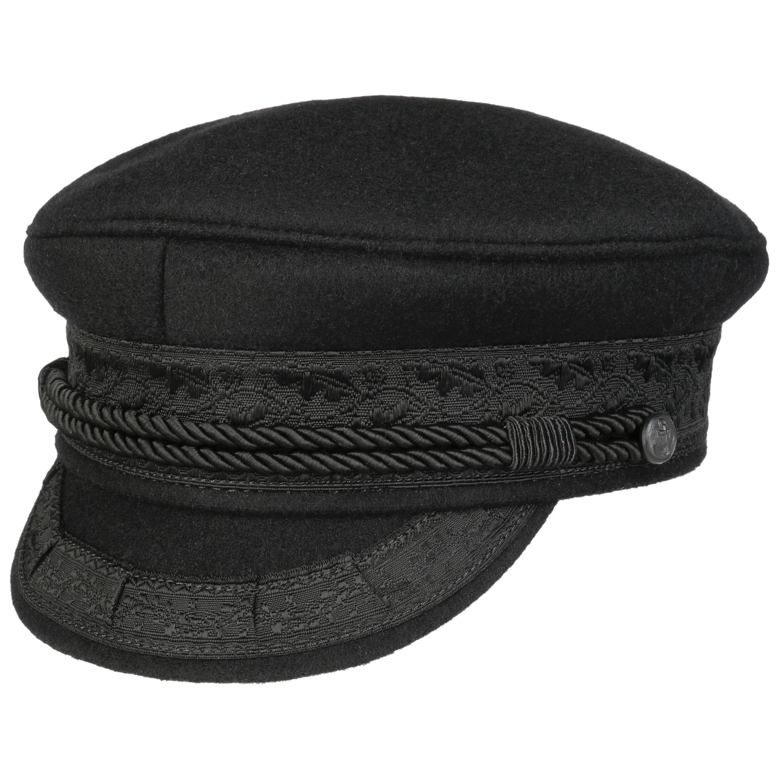 HAMMABURG Prinz Heinrich Kapitänsmütze mit Eichenlaubbordüren Made in Germany Unisex Alle Saisons