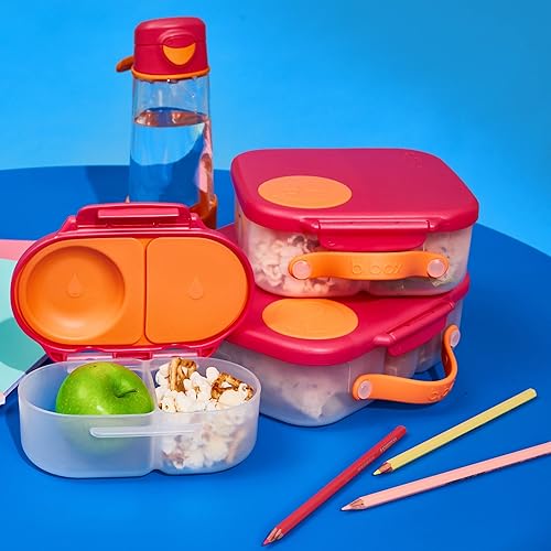 Miniatura 8 de b.box Contenedores para almuerzo y aperitivos para niños. El juego de 3 unidades incluye lonchera Bento de gran tamaño a juego, mini cajas de comida