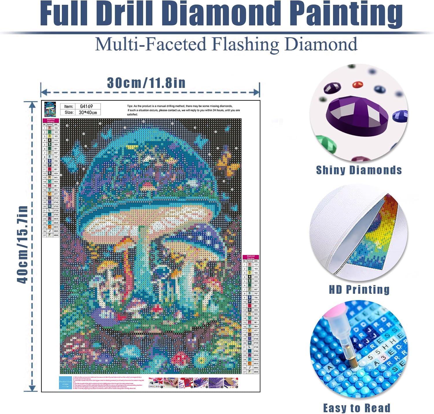 Viart Mushroom Diamond Art Kits Adults, Diamond Art Mushroom - Image 2