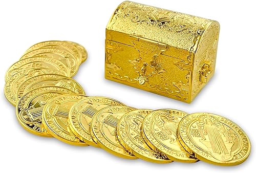 Miniatura 2 de Arras Para Boda Unidad Monedas Medalla con Caja del Tesoro Matrimoniales Boda, Recuerdos de Matrimonio Clásico (Maximiliano)
