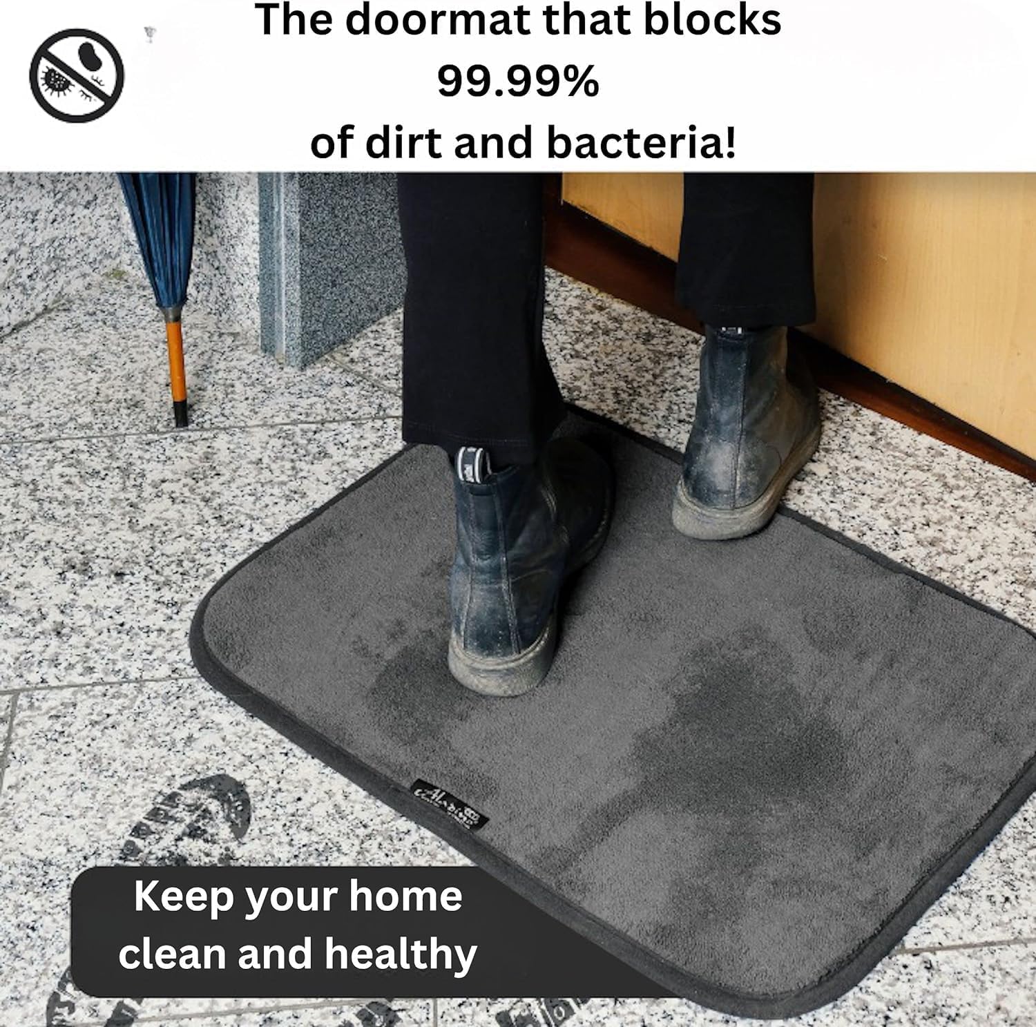 Aladino il tappeto Magico® - The Original Outdoor and Indoor Doormat, Non-slip and Machine Washable, Ultra Absorbent Rug, Bath Mats, Home, and Kitchen, Made In Italy - Image 3