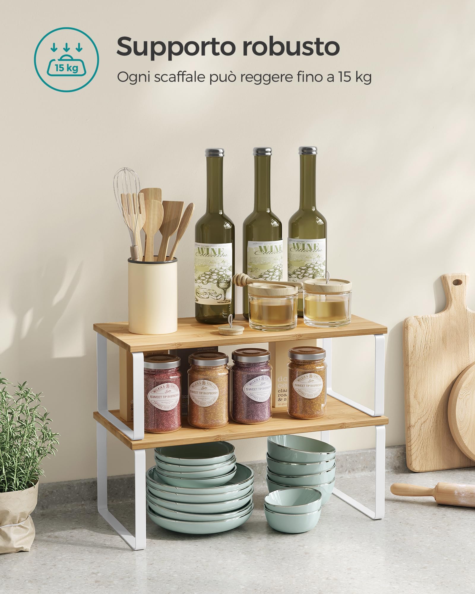 Portaspezie Espandibile 3 Livelli - Organizza Spezie In Cucina Con Stile E Praticità - Foto 12