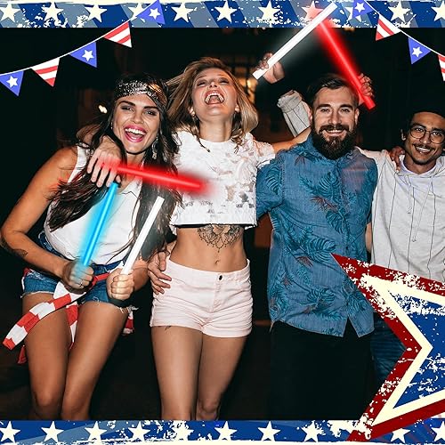 Miniatura 6 de Lewtemi 30 barras brillantes grandes a granel, palos de luz jumbo de 14 pulgadas, palos de colores navideños que brillan en la oscuridad,