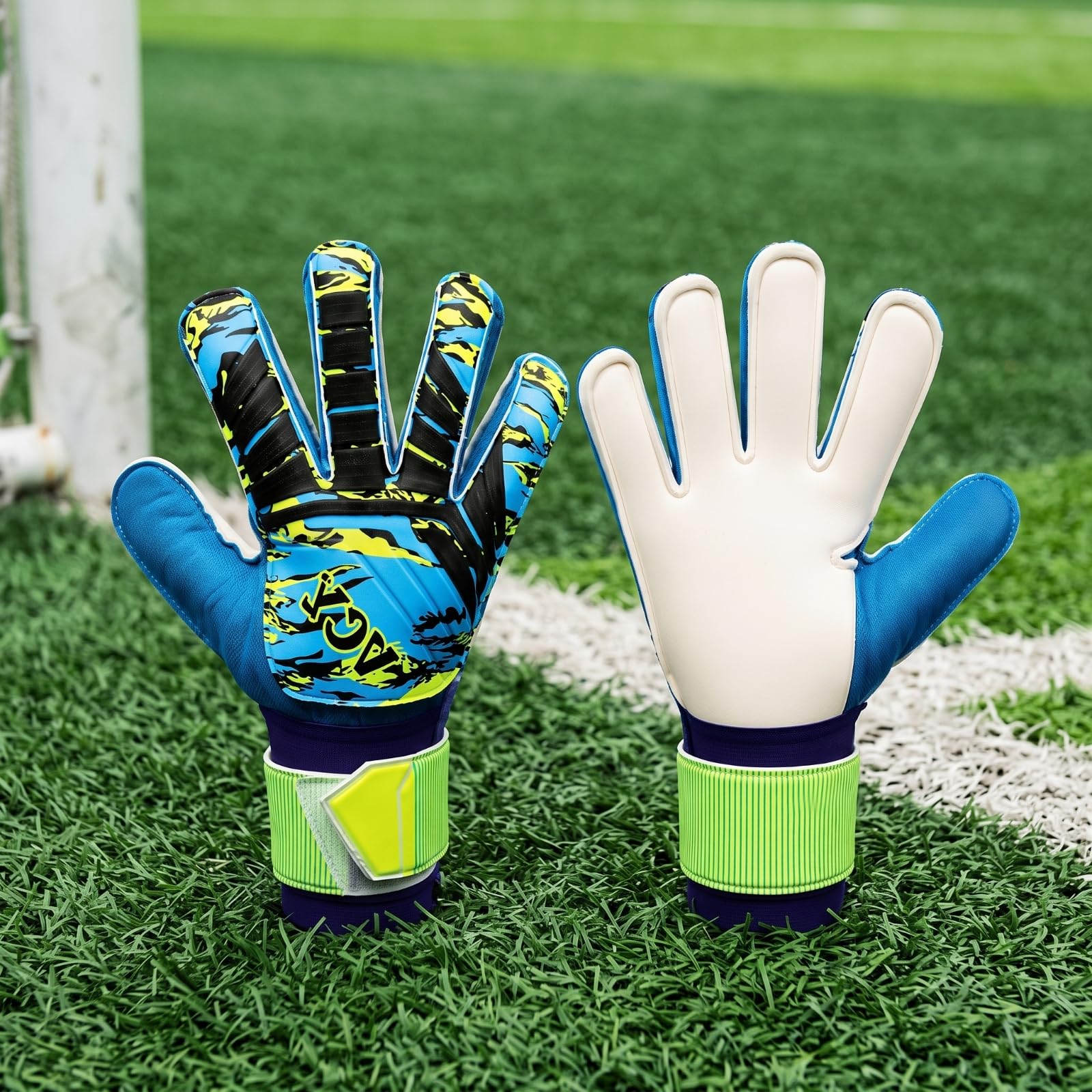 predolo Gants Gardien But Sûrs Gants Gardien avec Barrettes Antichoc pour Juniors, Match