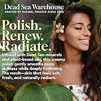 Vista 2 de Dead Sea Warehouse - Exfoliante de sal del Mar Muerto para la piel - Para cara, codos ásperos y rodillas - Piel suave y sedosa, sin fragancia