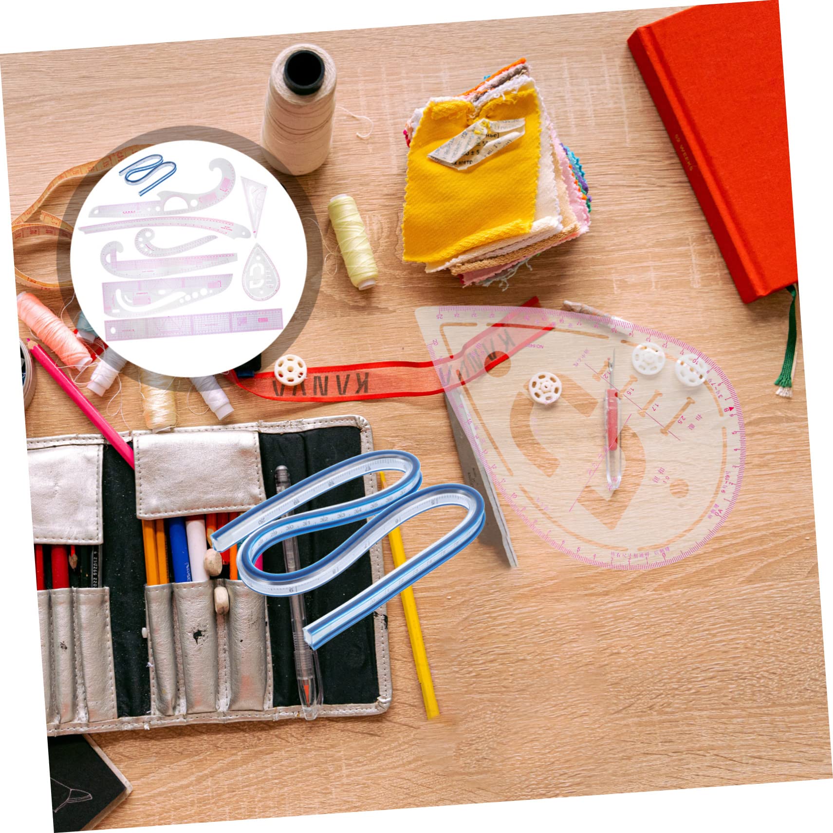 Nählineal aus Pvc Schneidelineal mit Klarer Skala Präzises Maßlineal für Stoff und Zeichnen Handlich für Anfänger und Profis