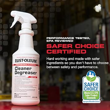 Rust-Oleum Professional Cleaners Cleaner Degreaser | Trigger Spray 32 oz Carafe Bottle | Professional Strength | Ready to Use
