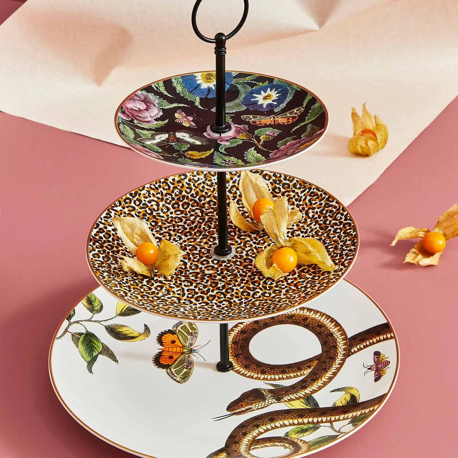 Spode CRC8827-XG Présentoir à gâteaux 3 étages en céramique