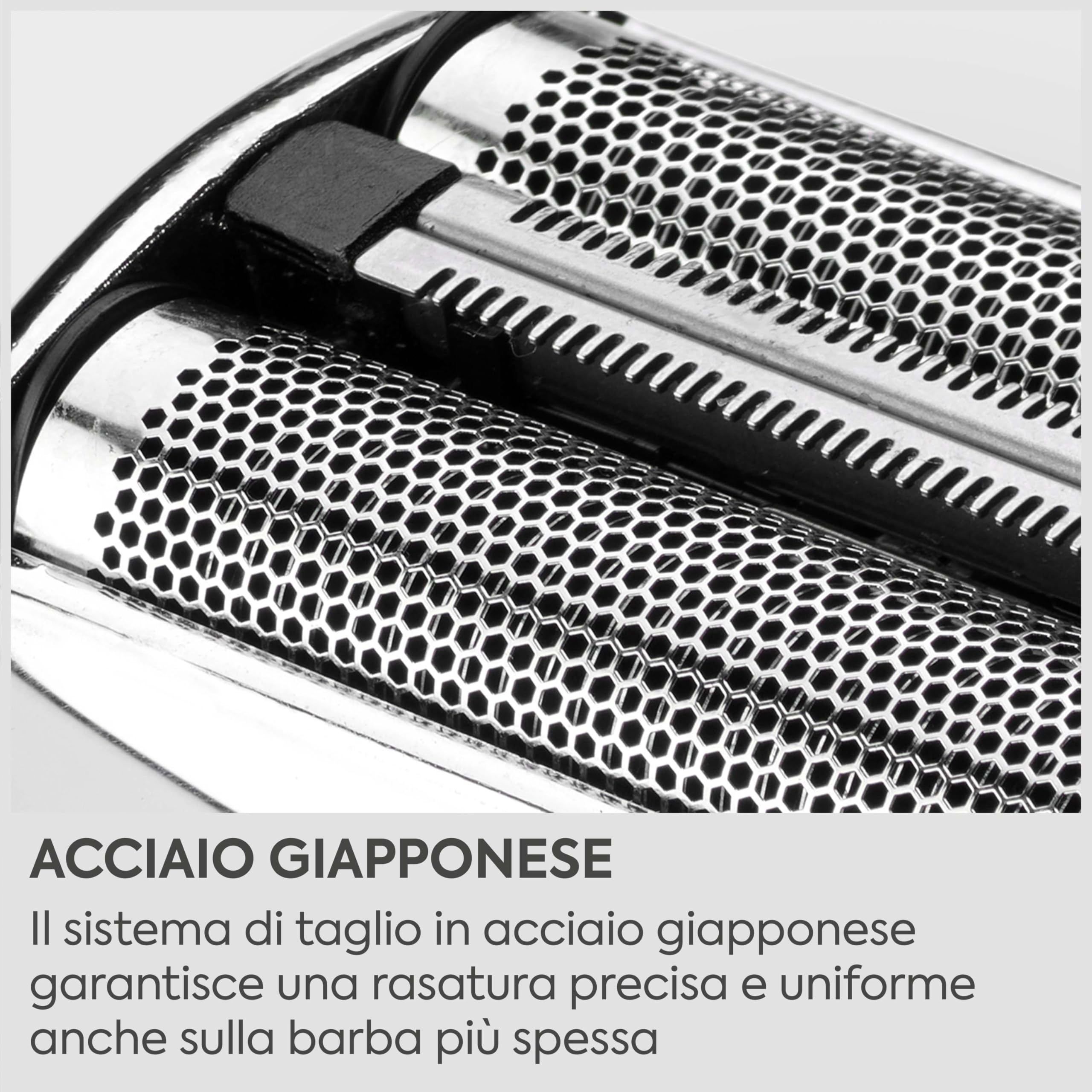 Rasoio BaByliss Super‑X a doppia lamina da uomo – Finitura ultra‑liscia, lamine in acciaio giapponese, cordless lithium‑ion, Wet & Dry IPX7, USB‑C, FS996DE