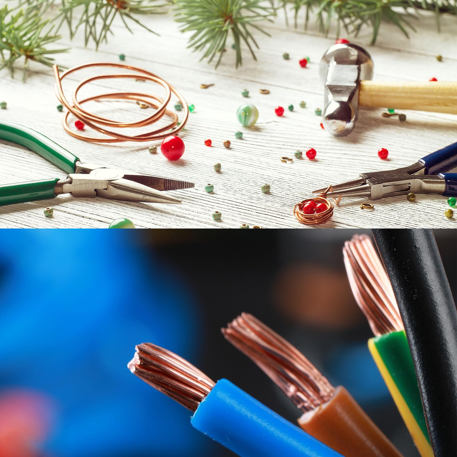 99.9% Solid Bare Copper Wire(12 Gauge, 2.05MM), Dead Soft, 1 Pound Spool Pure Copper Wire For