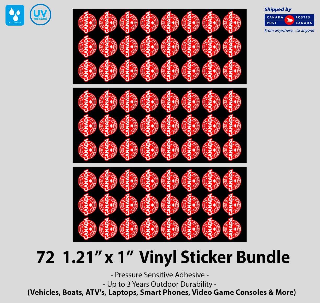 Autocollant Vinyle "Le Canada N'est Pas à Vendre" – 8x3 Pouces, Décalcomanie, Neuf