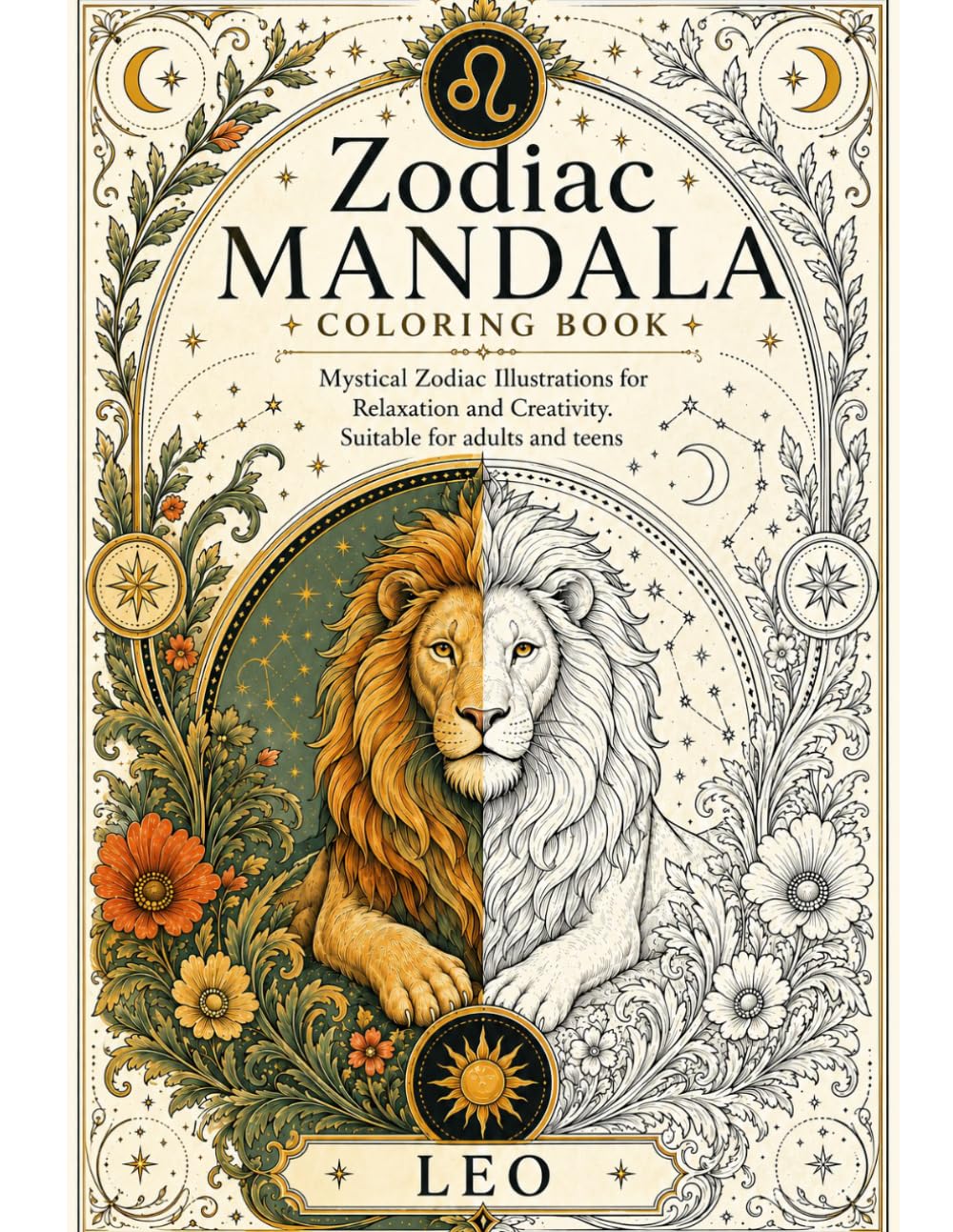 Zodiac Mandala Coloring Book For Adults And Teens