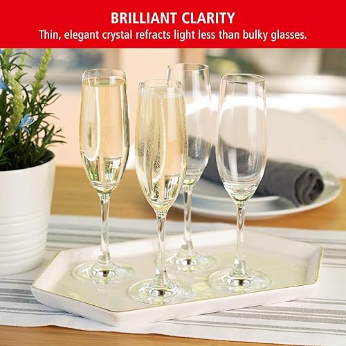 Miniatura 3 de Spiegelau Copas de Champán para Amantes del Vino, Juego Elegante de Copas de Champán de Cristal para Regalo, Perfecto para Prosecco, Rosa Espumoso,