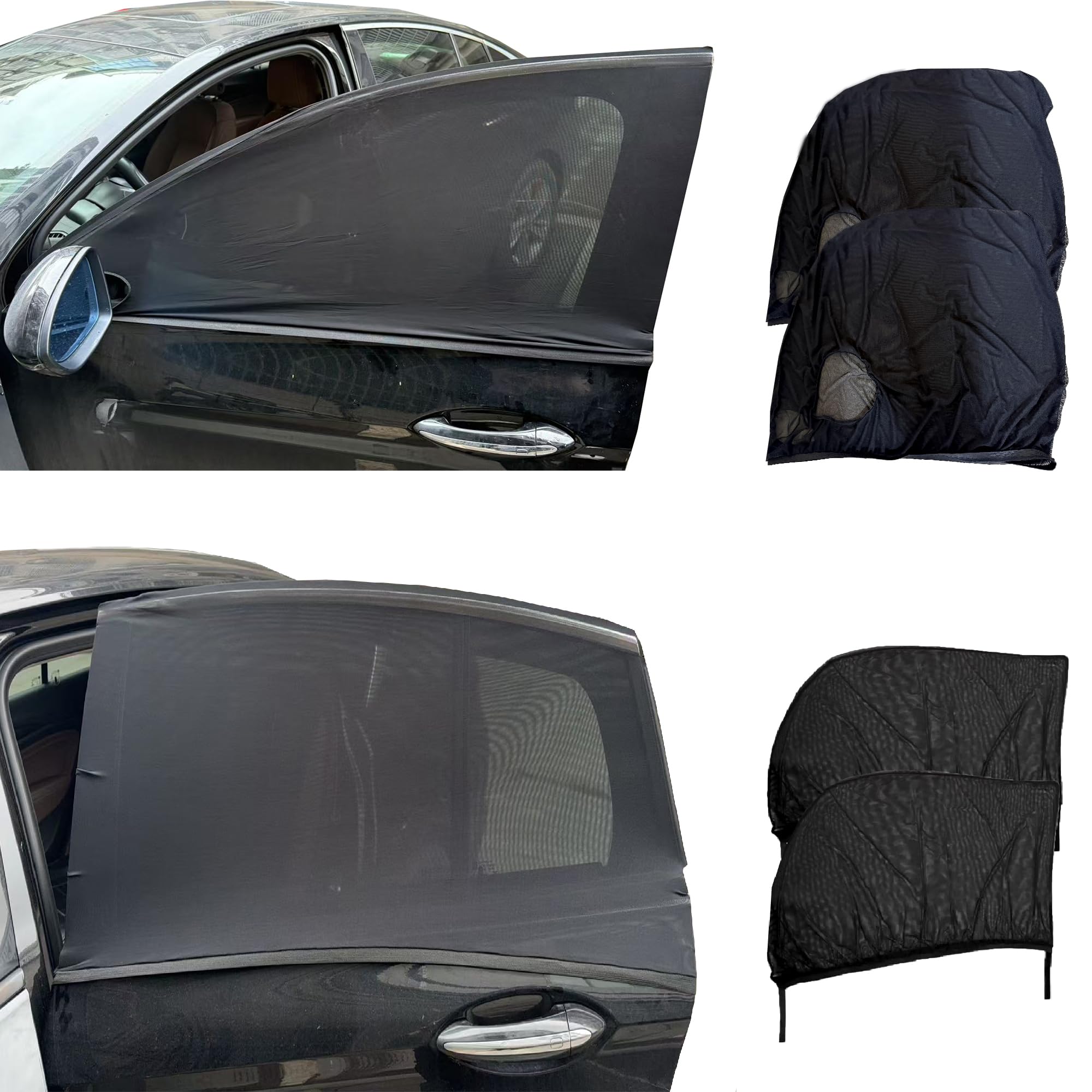 OUTTDID 4 Pack Side Window Sun Shades