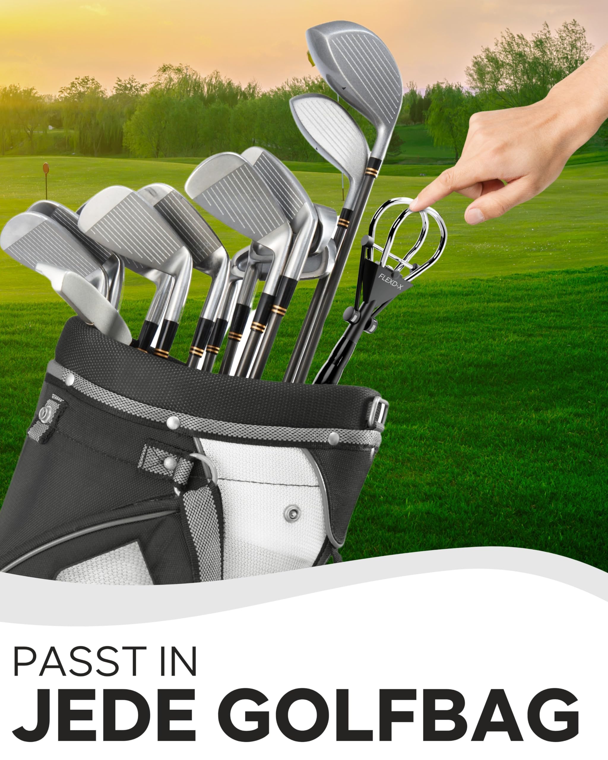 Hochwertige Golfball Angel - Bis 1,83 Meter Golf Ball Retriever - Stufenfrei verstellbare Ballangel Golf - Stabile Golf Angel Teleskop Golfballangel für Wasser, Büsche, Wiesen
