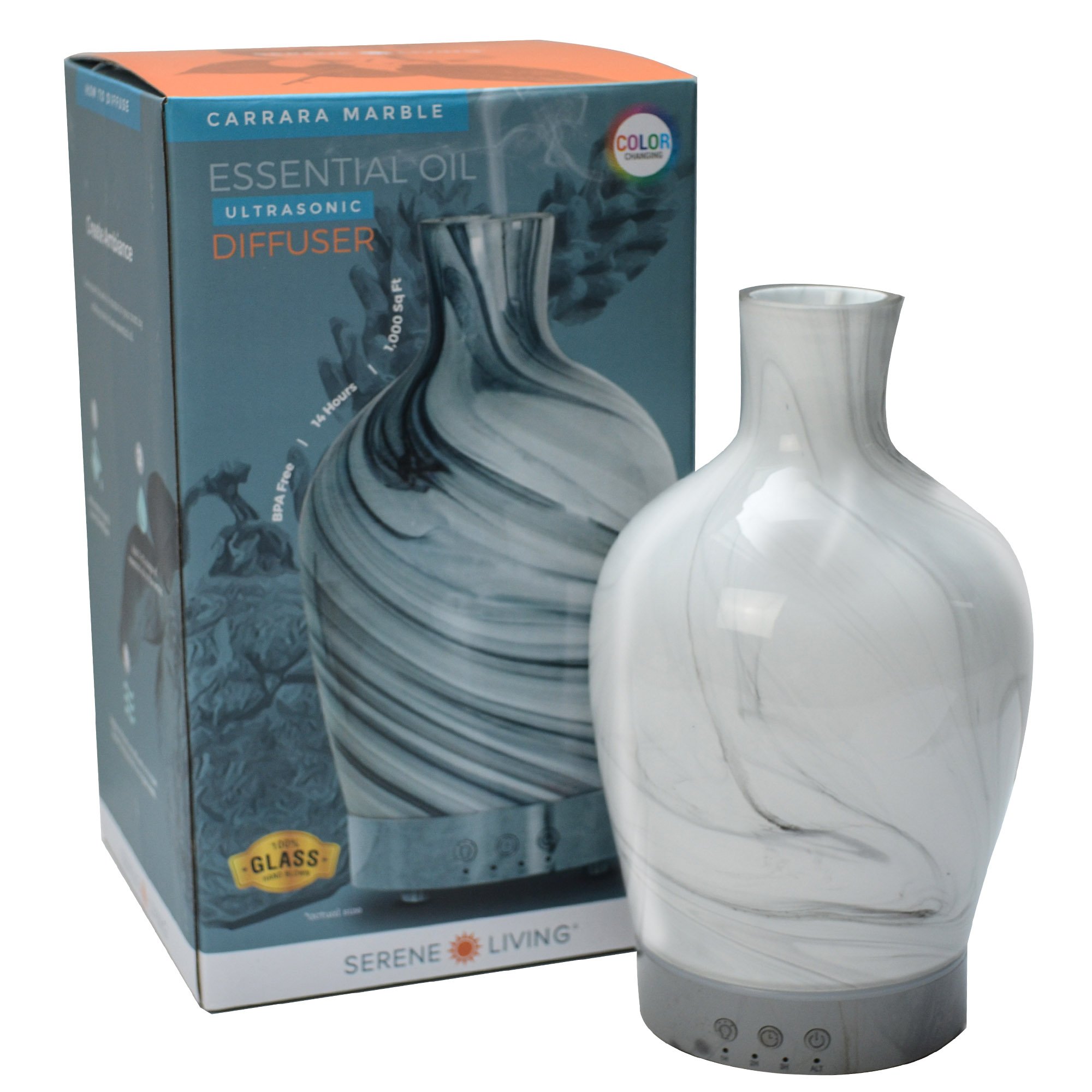 greenair Serene Living Carrara Marble Essential Oil Diffuser #653