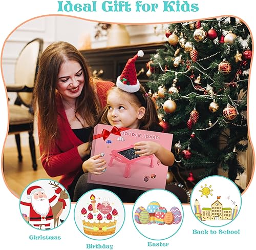 Miniatura 6 de RaceGT Tableta de escritura LCD de 12 pulgadas, tablero de dibujo con patas desmontables para niños, tablero de garabatos para niños y niñas, regalo