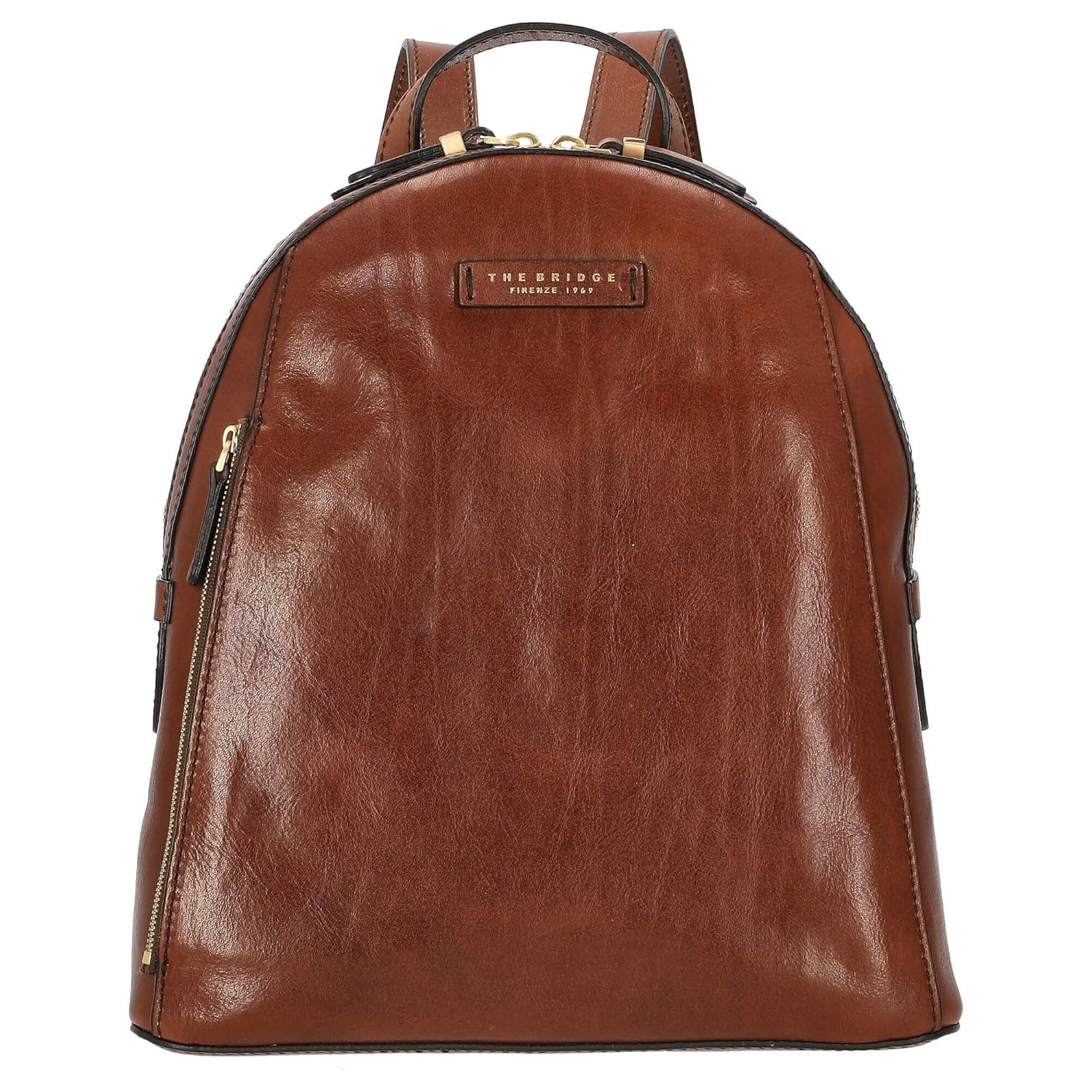 The Bridge Backpack Costanza Unisex Business Leather Brown