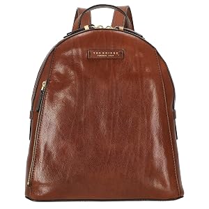 The Bridge Backpack Costanza Unisex Business Leather Brown