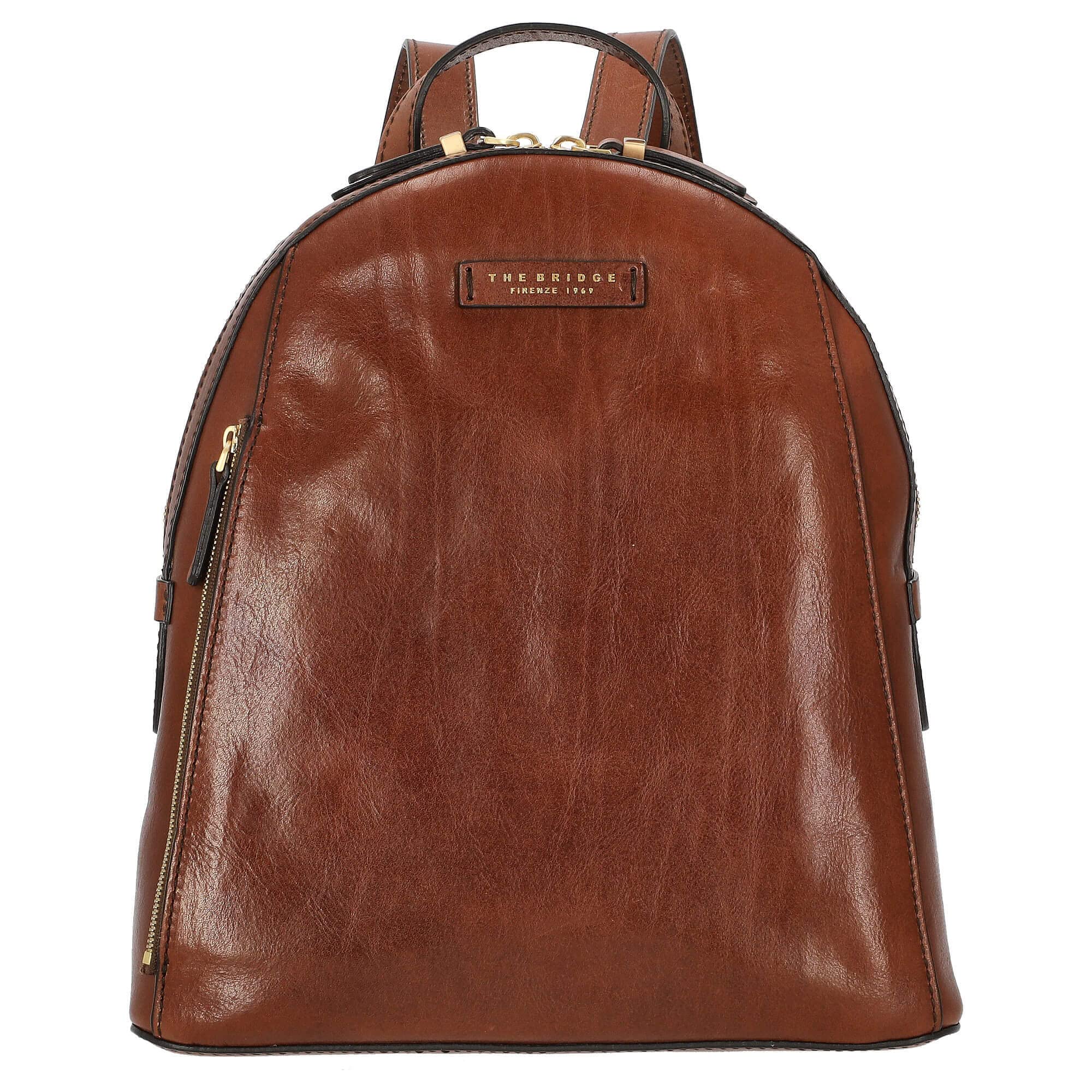 The Bridge Backpack Costanza Unisex Business Leather Brown