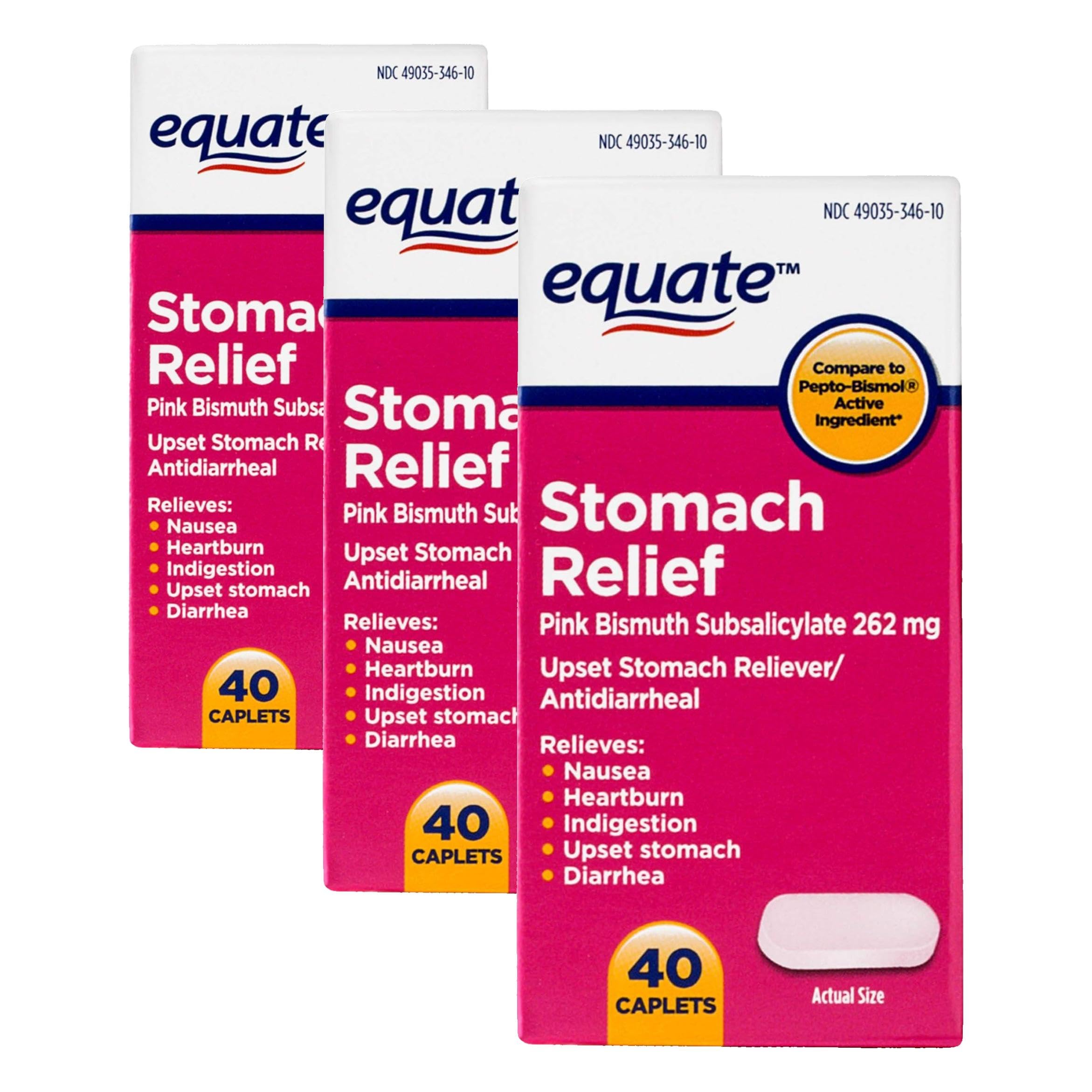 Equate Stomach Relief Caplets 40ct — Amazon image 7