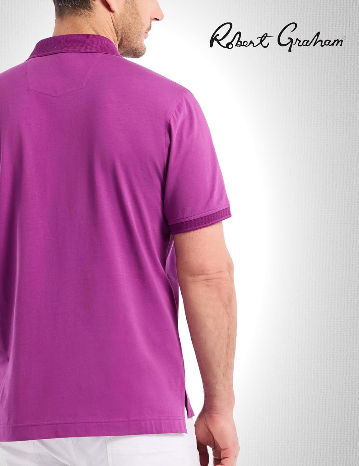 Robert Graham Men's Lucifer Logo Cotton Polo Shirt, Comfortable Fit, Short-Sleeve Premium Knit Top for Dress & Casual Wear - Image 4