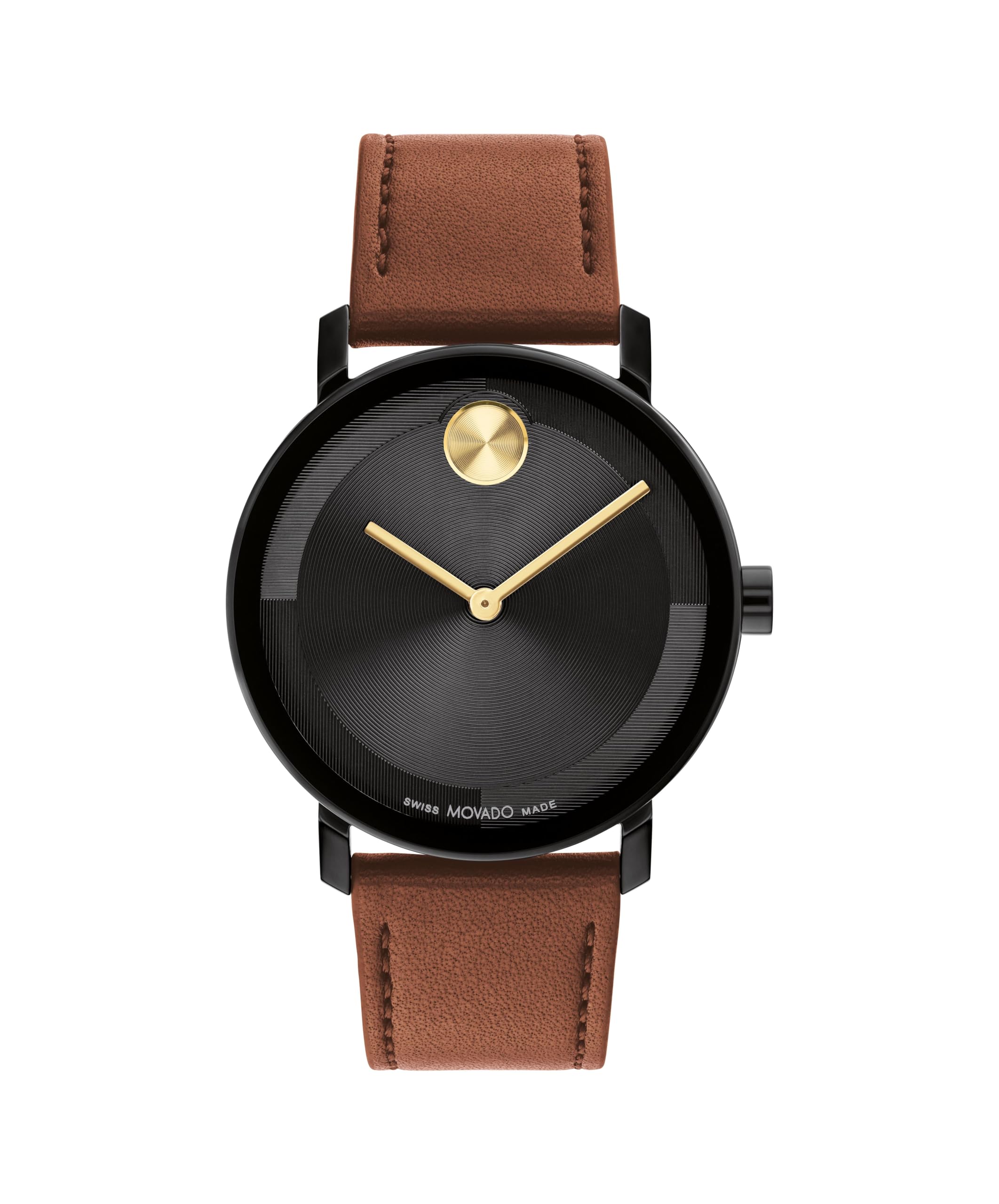 MovadoBold Evolution 2.0 Men's Watch - Swiss Quartz Movement, Nappa Leather Strap - 3 ATM Water Resistance - Luxury Fashion Timepiece for Him - 40mm