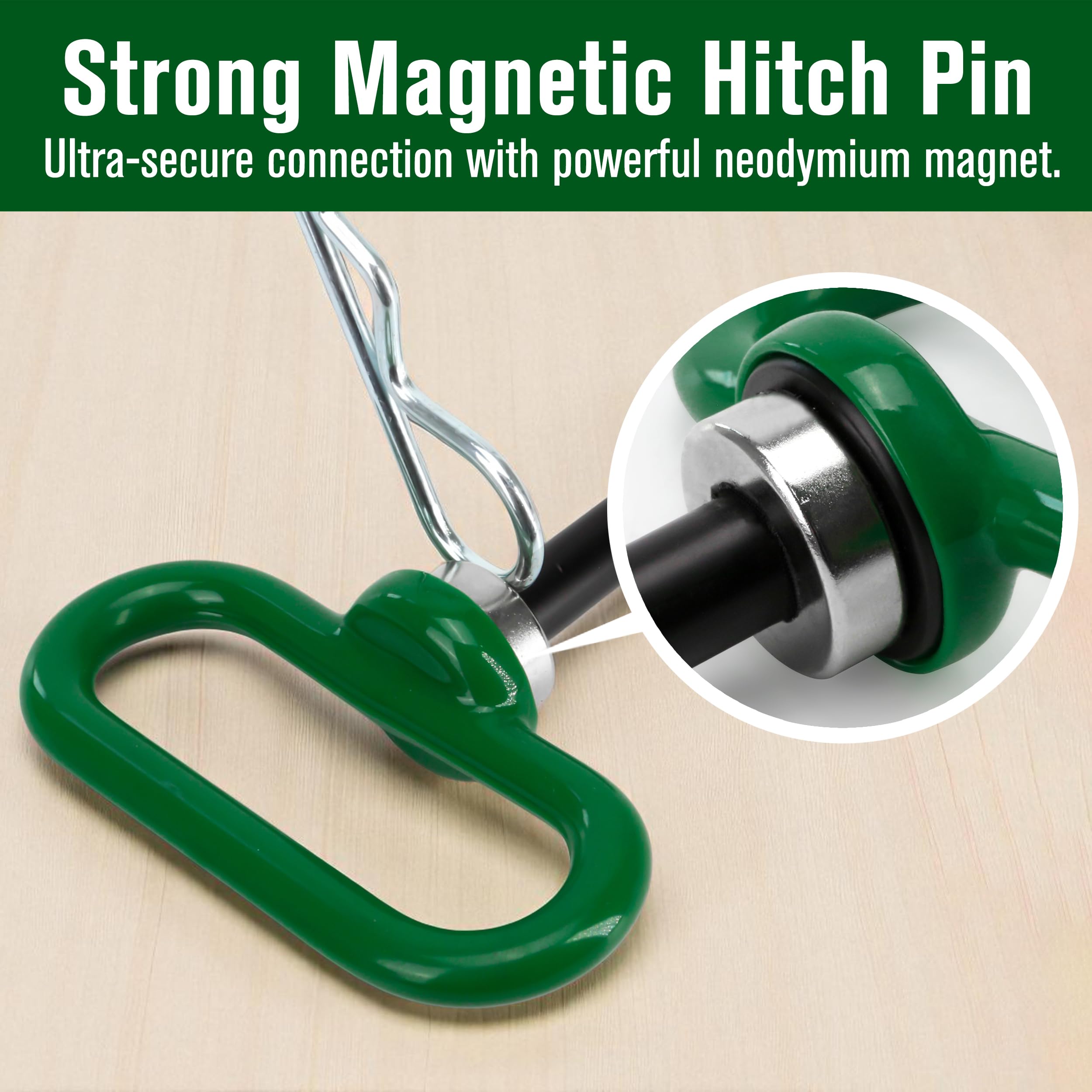 Ultra-Strong Magnetic Hitch Pin - 1500 lb Capacity -4