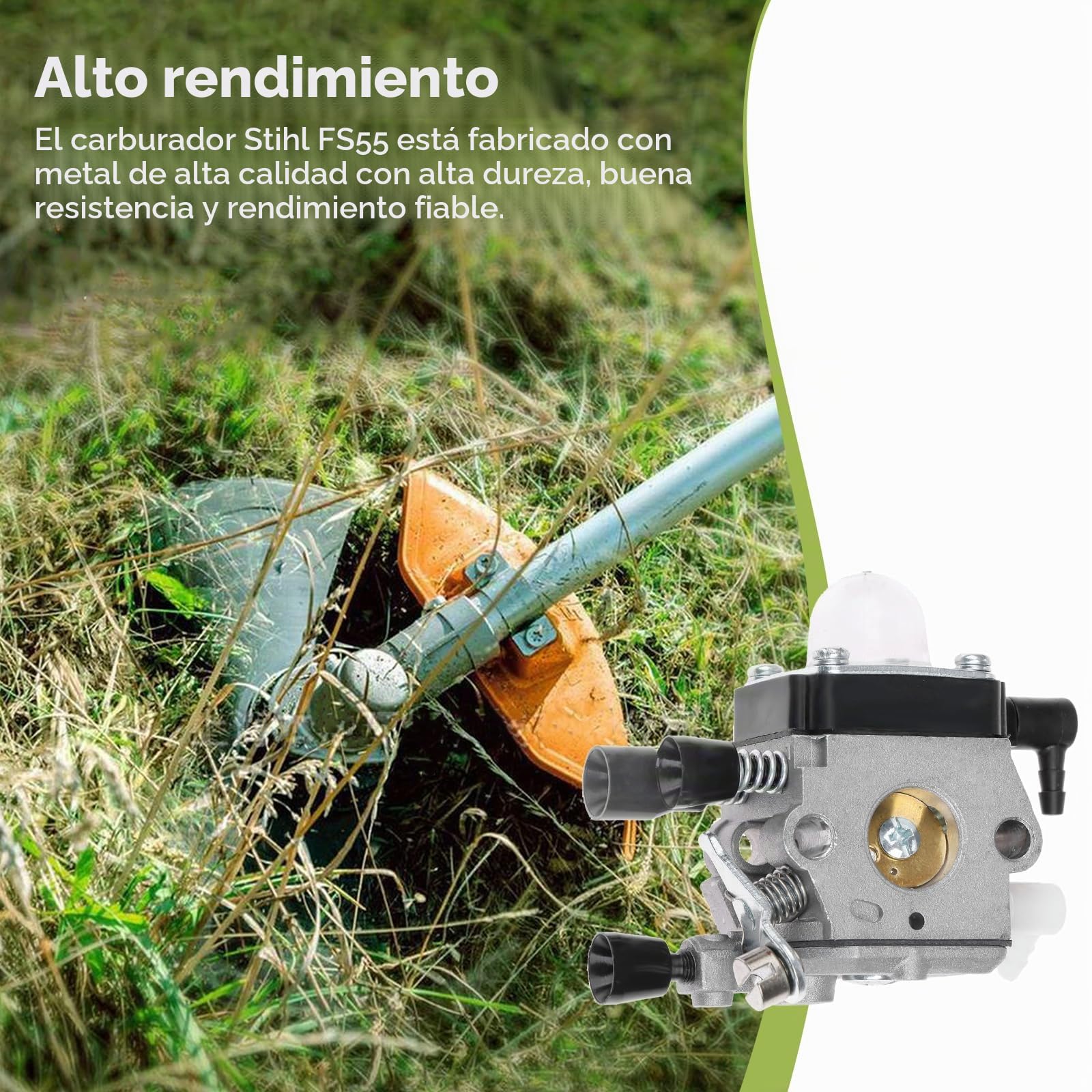 Carburador de repuesto para motosierra Stihl FS38 HS45 FS45 FS46 FS55 OEM Zama C1Q-S186