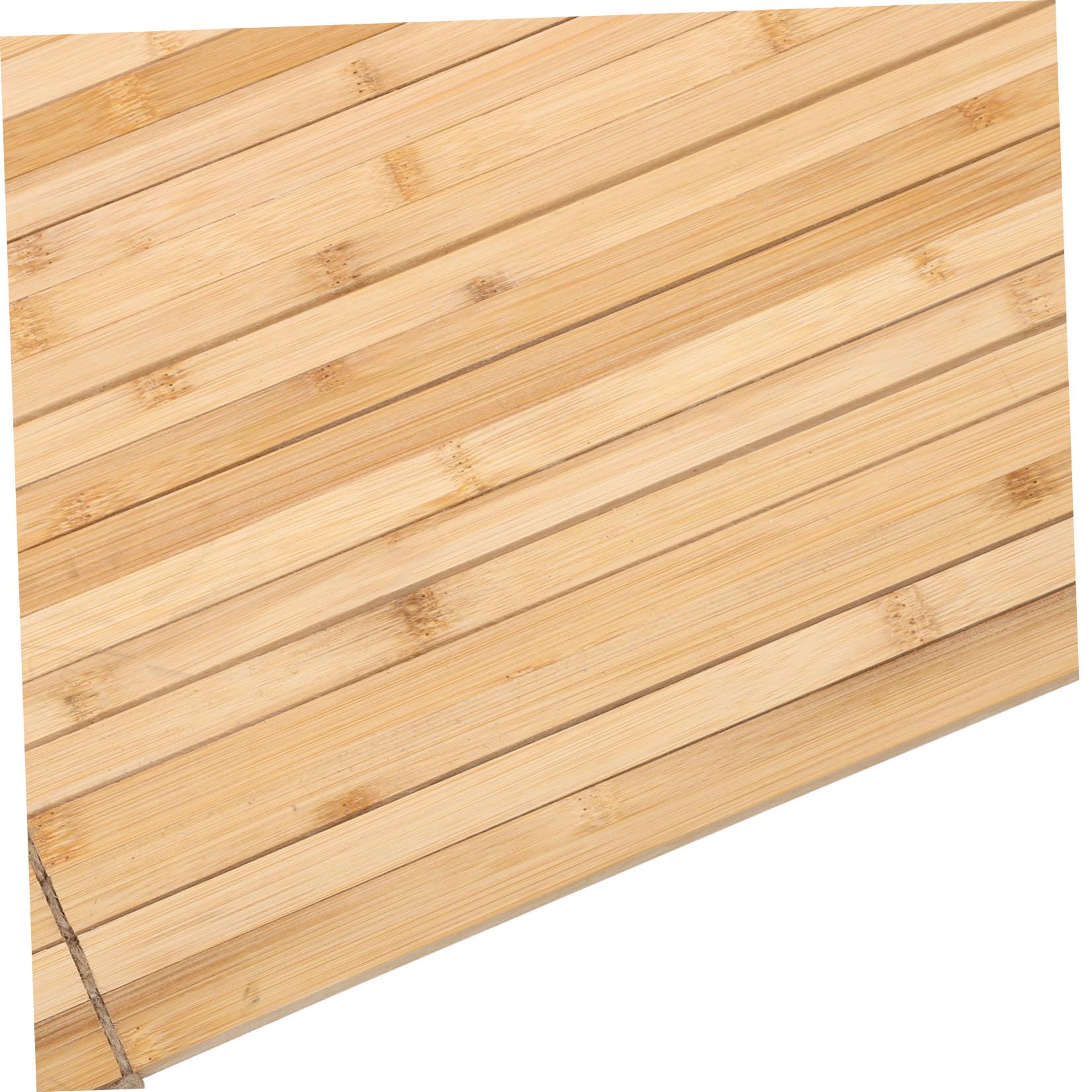 jojofuny Escurridor de Platos Enrollable de Bambú 45X44 CM, Estante Plegable Fregadero para Secado Rápido, Organizador Compacto para Cocina, Rejilla Multiusos para Tazas y Platos