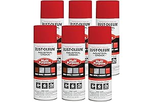Rust-Oleum 1660830-6PK Industrial Red Spray Paint for Metal