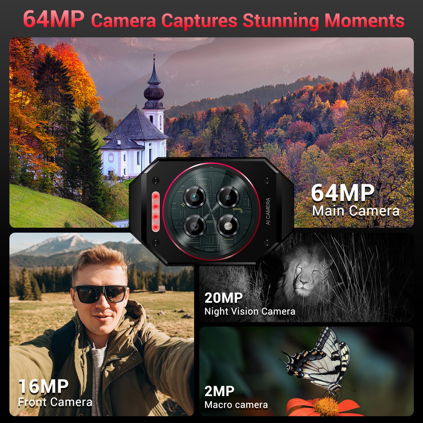 Amazon | OUKITEL WP19 PRO タフネススマホ | OUKITEL