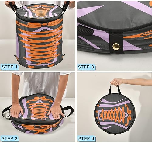 Miniatura 4 de Organizadores plegables altos con cremallera y cesta de almacenamiento para corsé, glamoroso, cajas plegables para almacenar