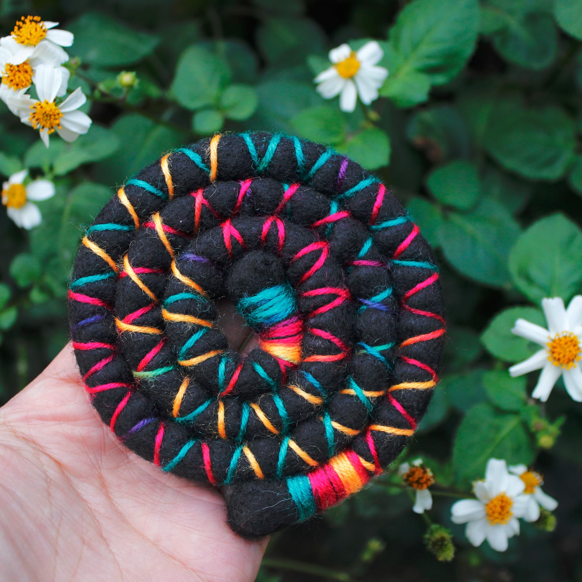 Spiral Lock Hair Tie Dreadlock Accessory Bendable Hair Ties for Women and Men Ponytail Holders Colorful Dreadlock Hair Tie Long Dreads Thick Curly Hair Holder (Forest) - Image 3