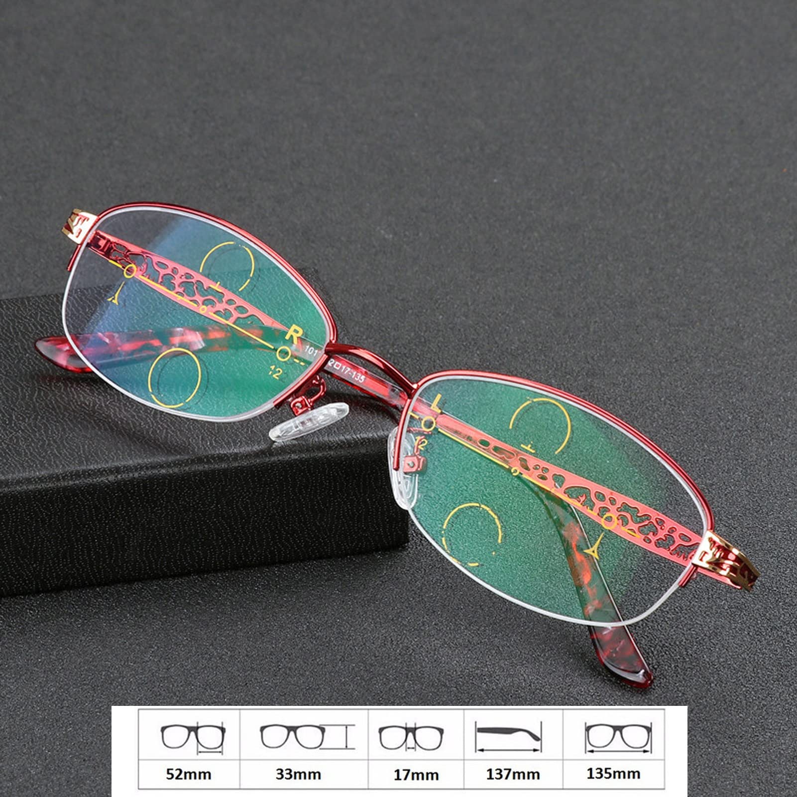 Fotochromowe progresywne wieloogniskowe okulary do czytania okulary przeciwsłoneczne okulary UV400 okulary przeciwsłoneczne, dla mężczyzn kobiet (kolor: Czarny, rozmiar: +150)