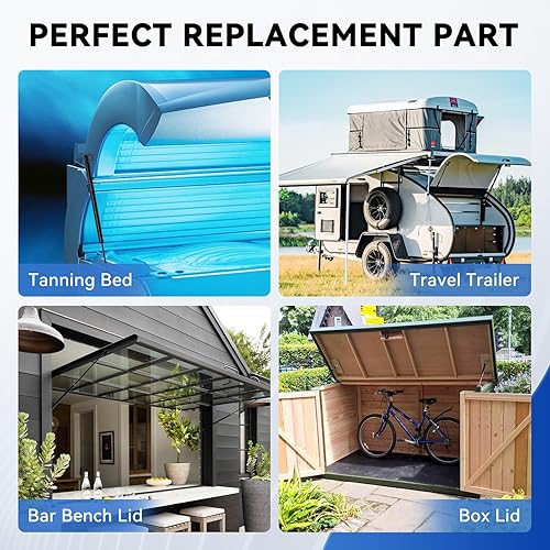 Miniatura 115 de ARANA C16-04154 - Puntales de gas de 15 pulgadas y 24 libras, para cubierta Snugtop, cubierta de cámper, piezas de repuesto para tapa de camión, 2