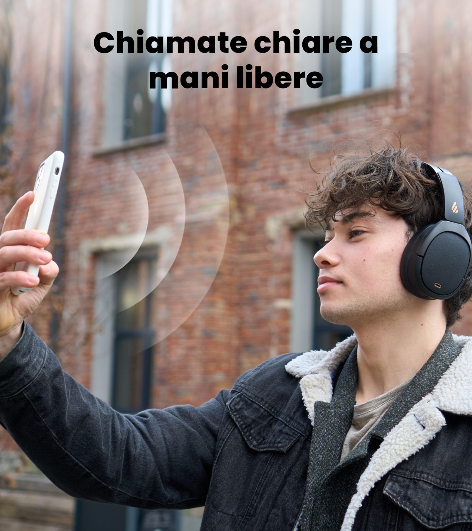 Edifier W80 Cuffie Over-Ear con LDAC & Hi-Res Wired & Wireless, Nero | -49db ANCmultipoint, Chiamate AI Chiare, Ricarica Rapida, Bluetooth 5.4, Comode, Trasportabili