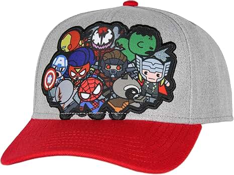 MARVEL帽子 Marvel Hat for Men Marvel Comic Men's Chibi Kawaii Style