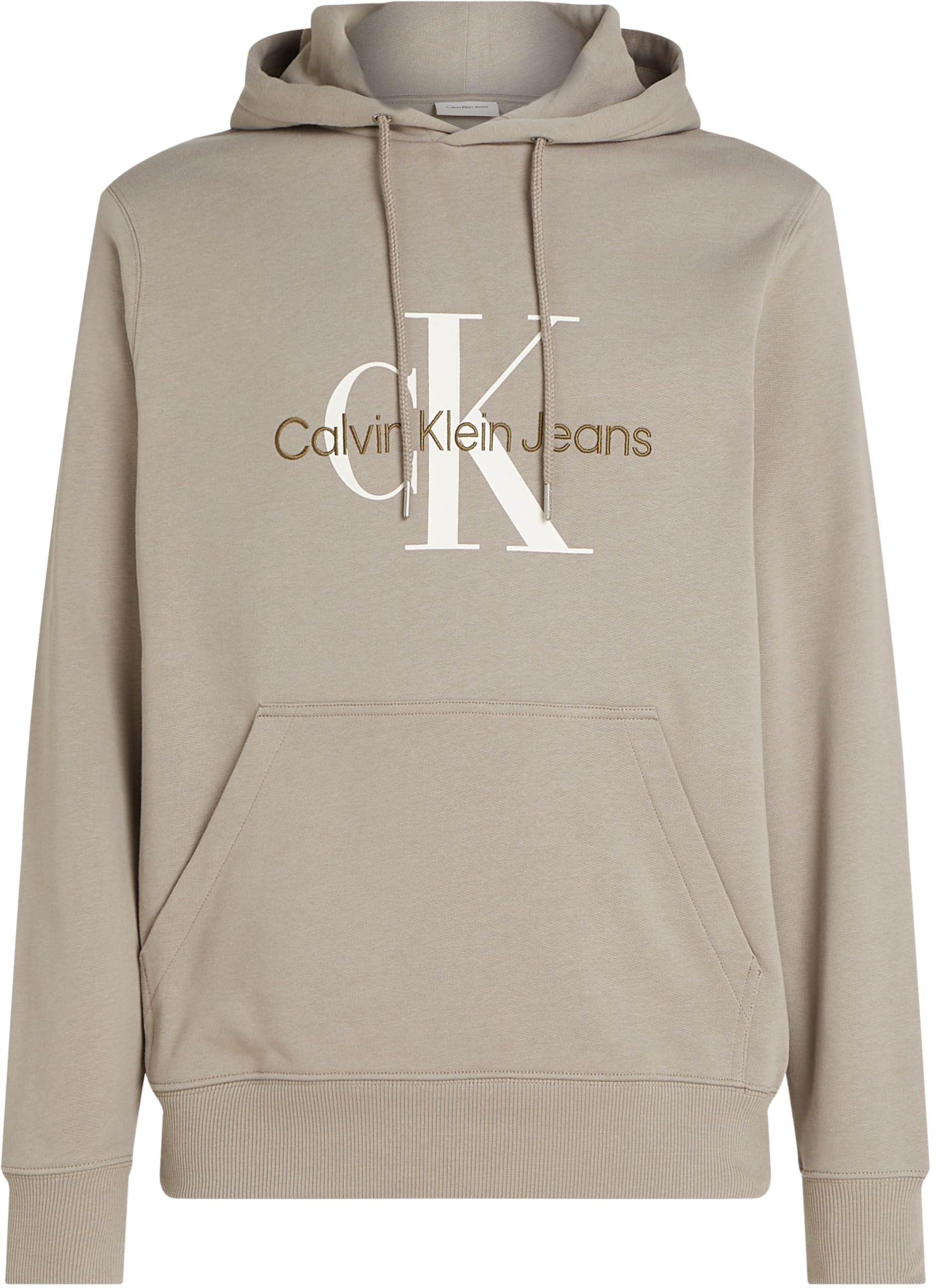Calvin Klein Jeans Seasonal Monologo Regular Hoodie Felpa con Cappuccio Uomo